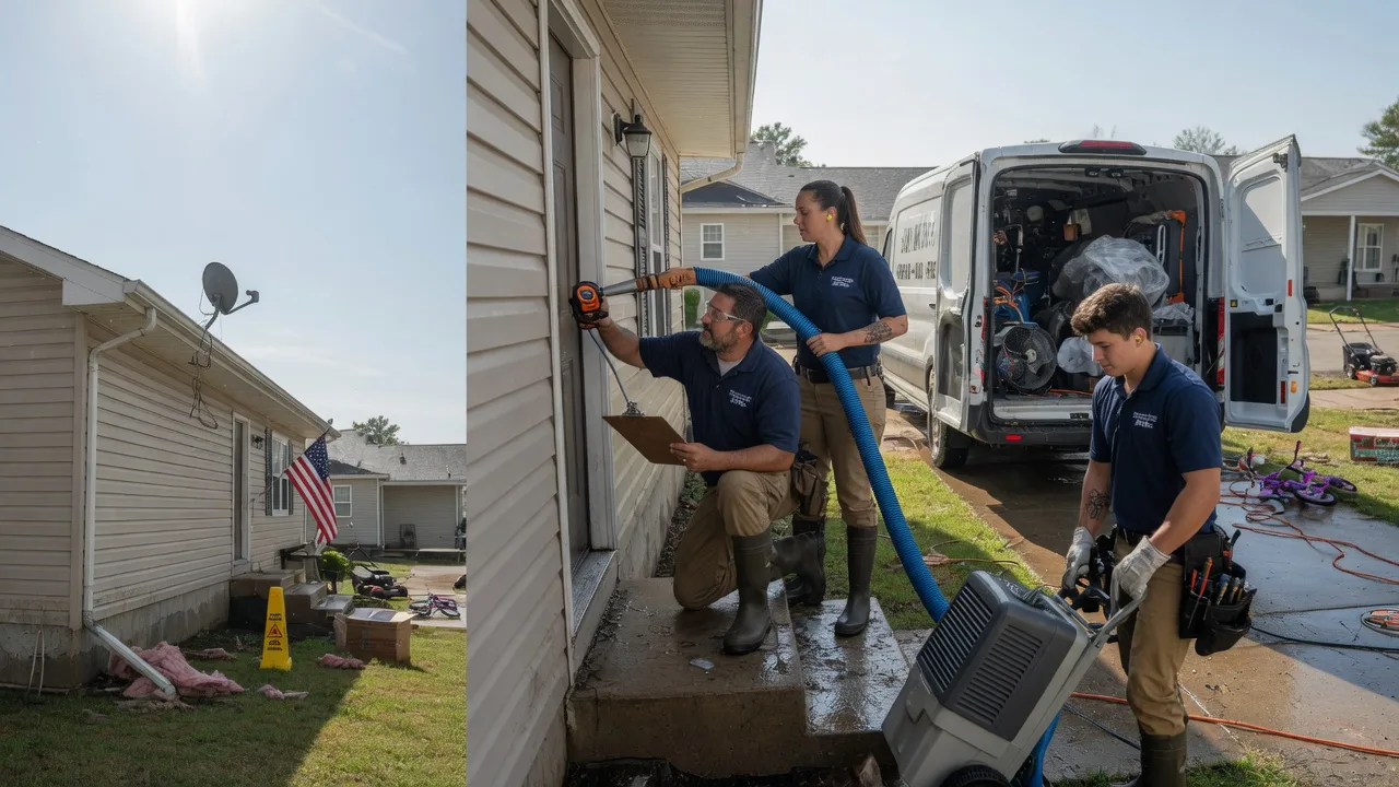 Ceiling Water Damage Restoration in Hillsboro, OH near me